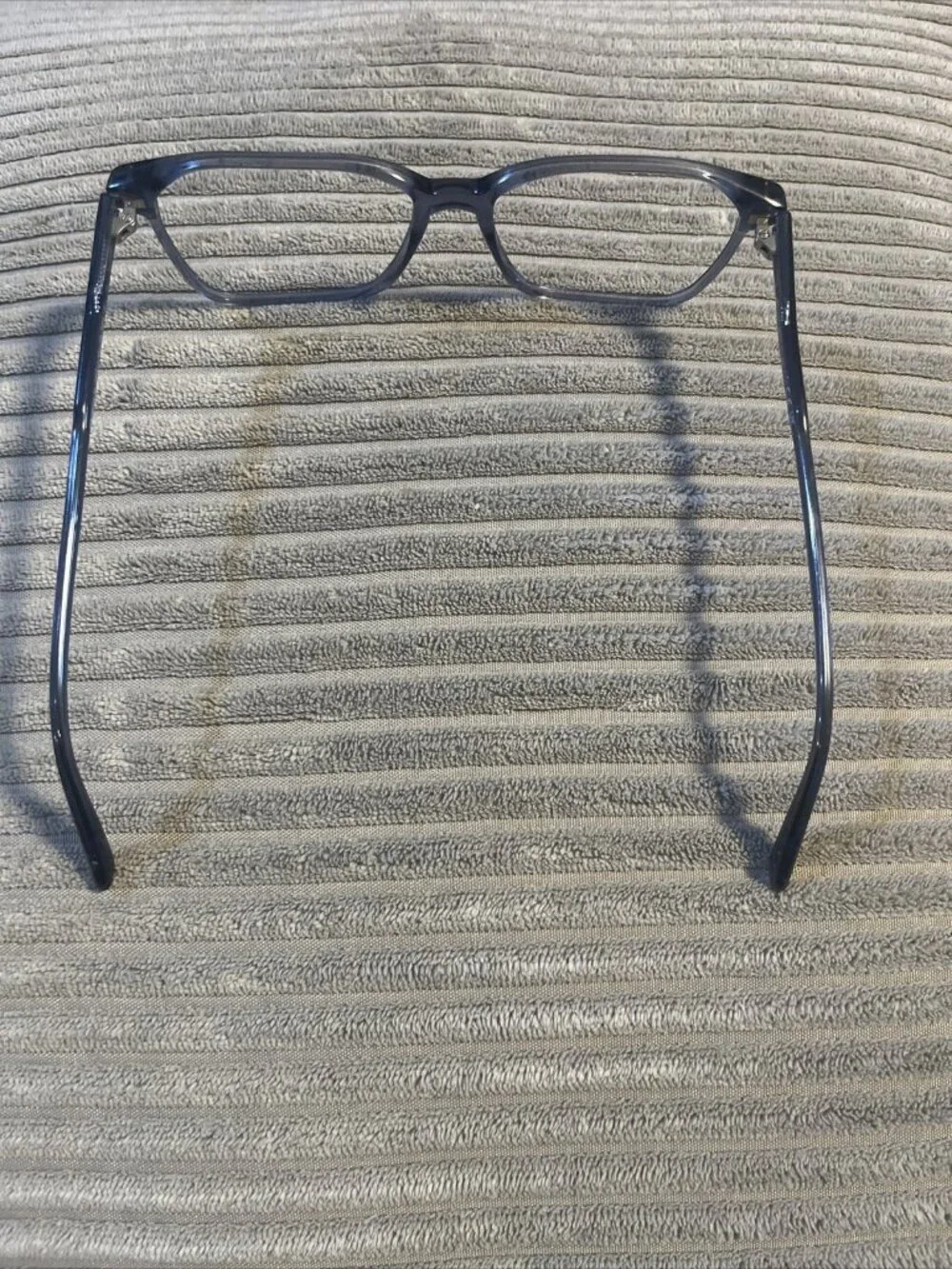 Tom Ford FT5696B 090 Shiny Transparent Blue/Blue Block 56mm Rectangle Frame - Picture 5 of 11
